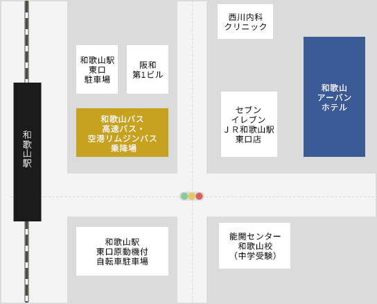 図：バス乗り場のご案内